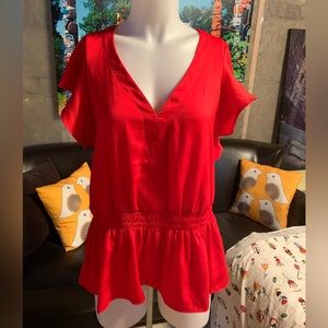 Red Banana Republic blouse.  Size L.